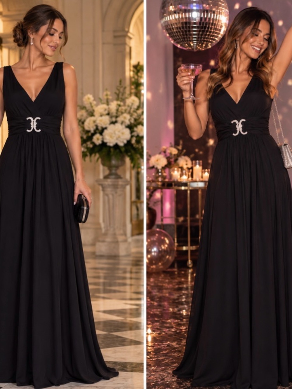 Donutz | Black Sleeveless Maxi Dress XL NWT